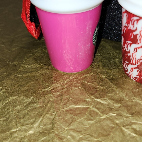 Starbucks Christmas Mini Ceramic Holiday Hanging  Cups Ornaments - Picture 10 of 11